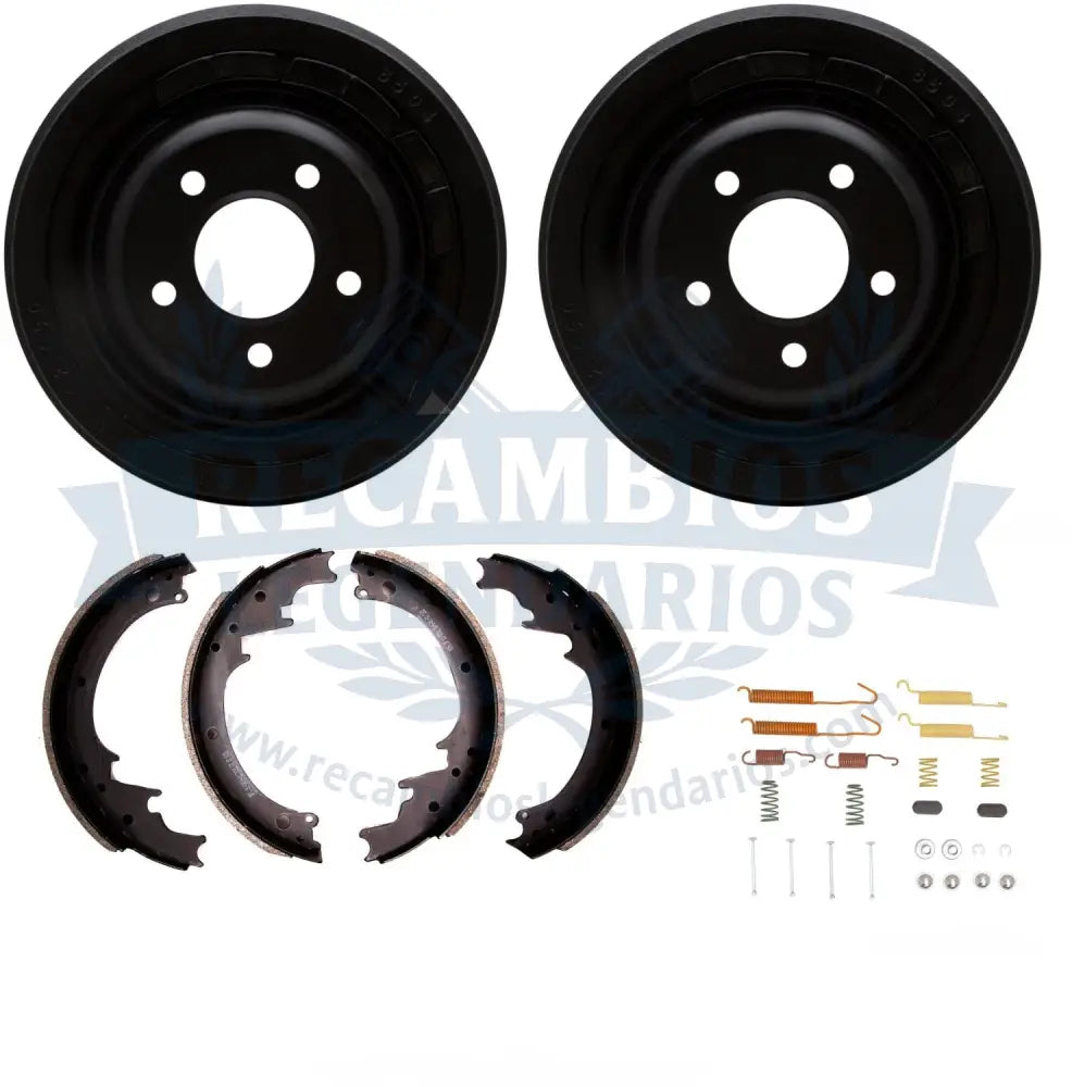 Conjunto de tambores zapatas y muelles Cadillac 67 70 46000041946001