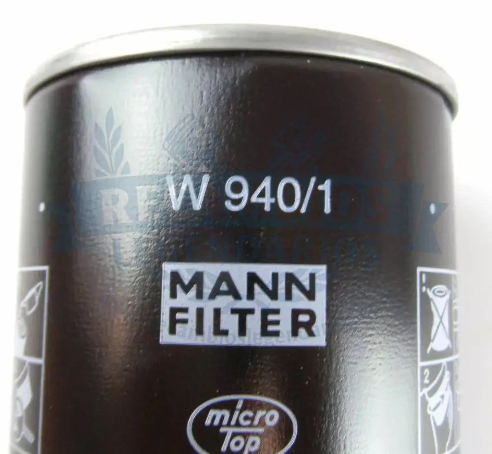 Filtro de aceite MANN W 940/1 Dodge Dart Barreiros, Dodge 3700 y 3700 GT