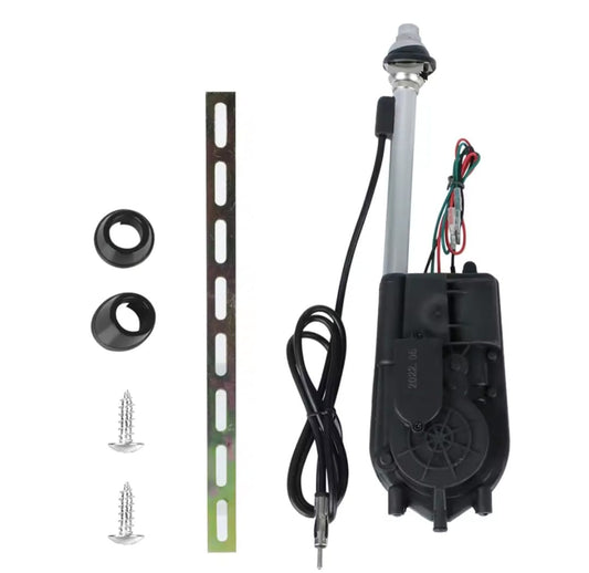 Antena automática cromada para coche clásico