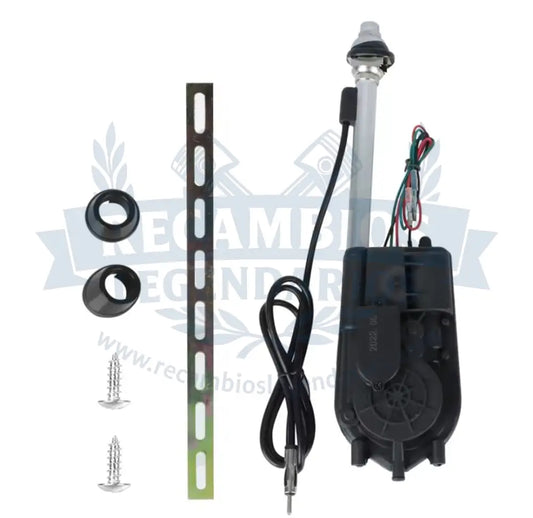 Antena automática cromada para coche clásico