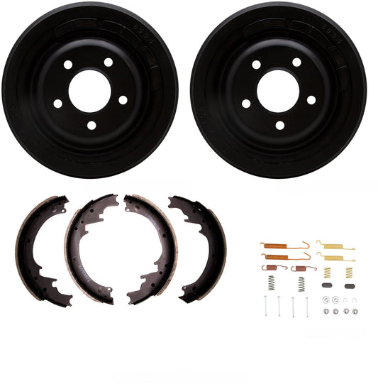 Conjunto de tambores zapatas y muelles Cadillac 67 70 46000041946001