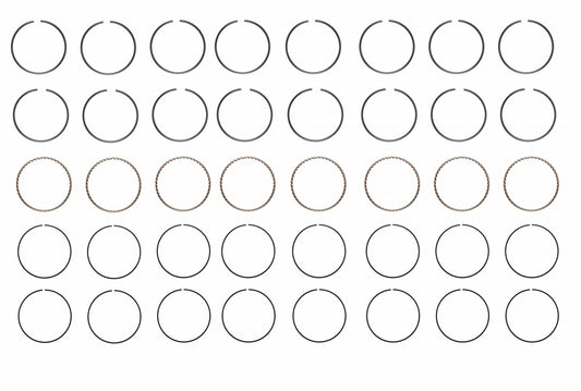 Juego completo de anillos/segmentos/aros de pistón Cadillac (8 pistones) de 1968 a 1976 2M695