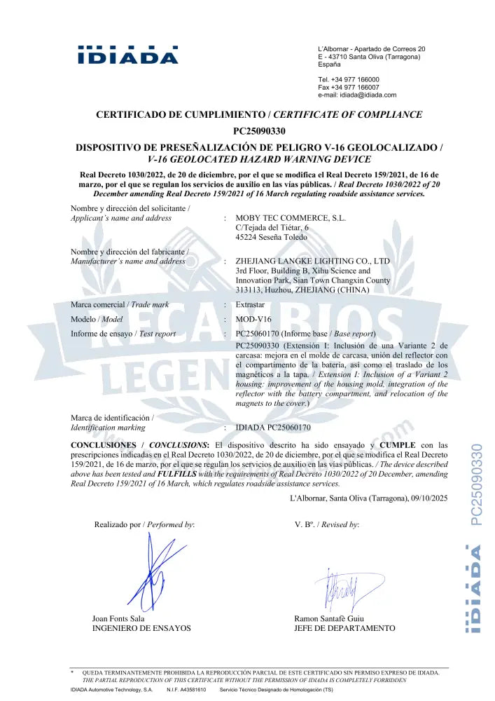 Baliza V16 Homologada DGT Geolocalización 3.0